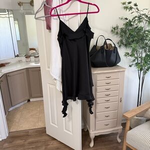 Aritzia Black Asymmetrical Dress. SZ L NWT